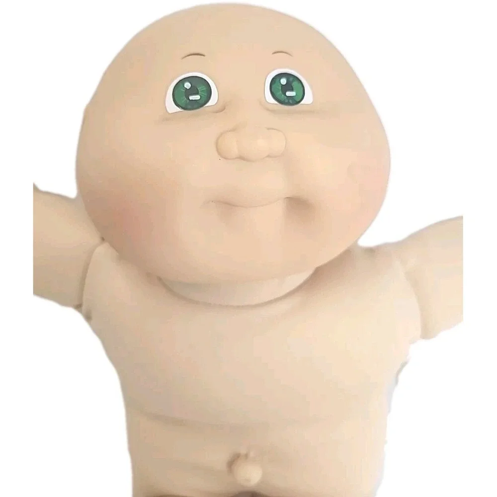 Vintage Cabbage Patch Newborn Preemie Doll Green Eyes 1982